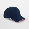 Cap - MOD. B25c:French Navy, 100% cotton, Classic Red, One Size